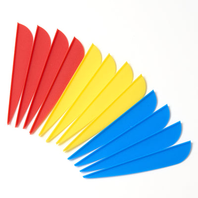 100x 2.5" Plastic Vanes For Archery Arrows