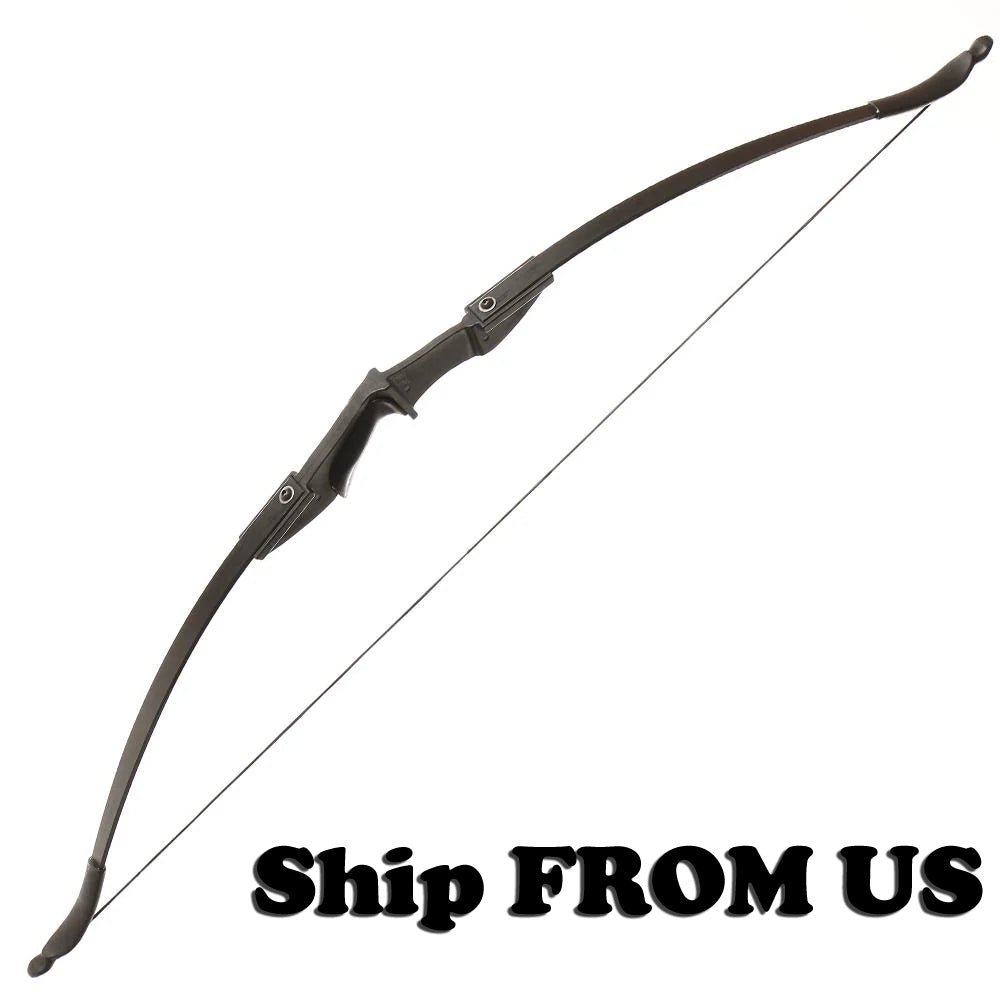 57" Ambidextrous Takedown Recurve Bow Hunting Black Beginner Teenagers Left Right Hand 20/30/40lbs