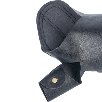 Handmade Black Traditional Archery Arm Hand Guard Protective Glove for Mongolian Horse Recurve Bow