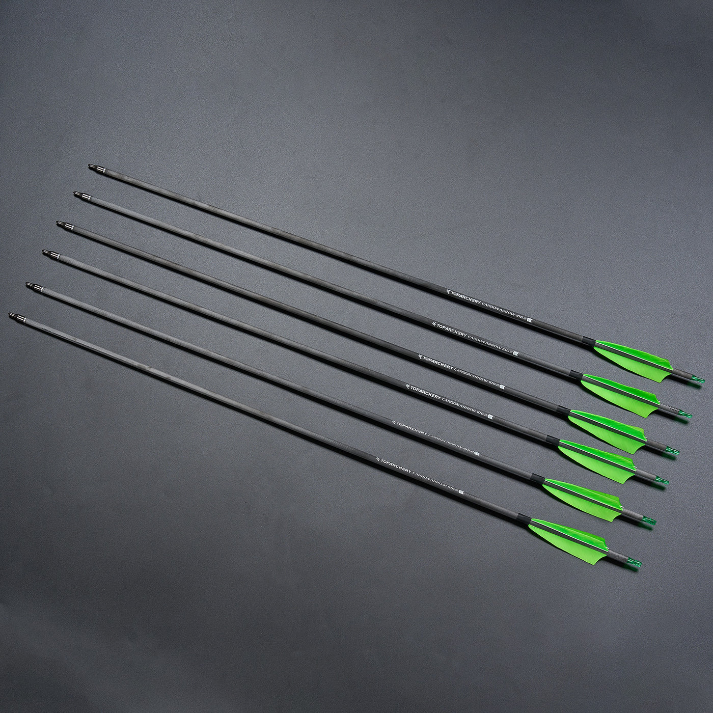 12x 31.5" ID 6.2mm Tilt Inclined Feather Pure Carbon Archery Arrows