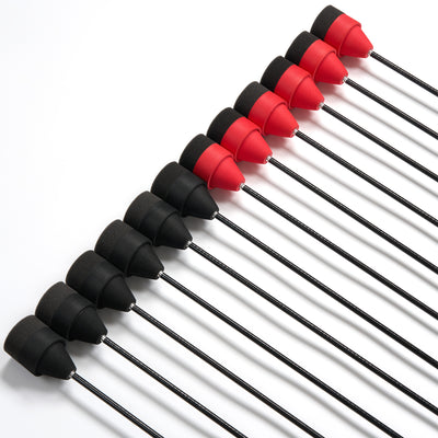 12x 31" Fletched Fiberglass Arrows 12x Red/Black Sponge Foam Arrowheads  Archery Arrows For Recreation Game