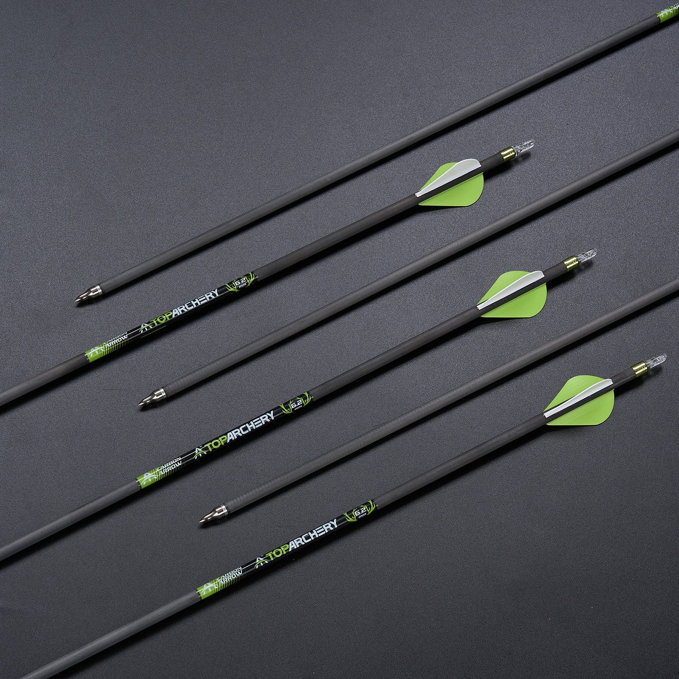 31.5" 6x Straightness .003 Pure Carbon Archery Arrows Spine 300/350/400 Target Shooting For Recurve Compound Bow