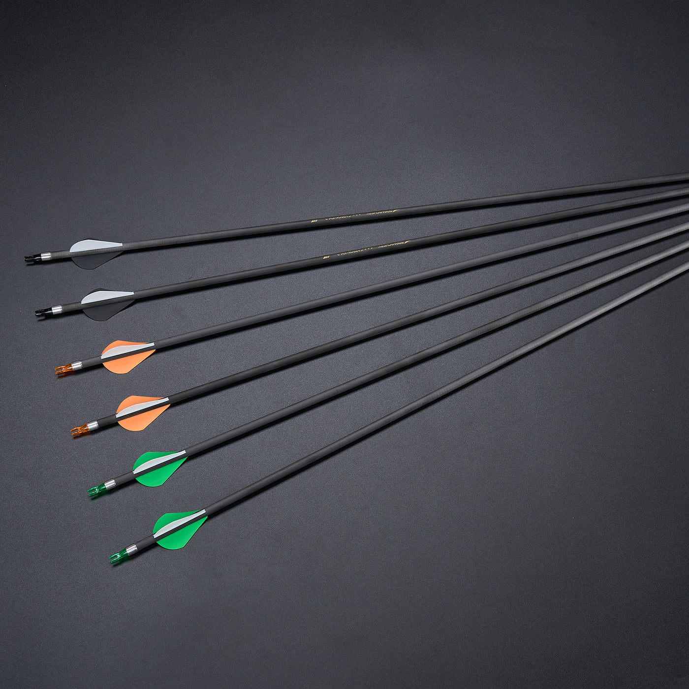 12x 31.5" Spine 400 Mixed Carbon Arrows ID 6.2mm Archery Hunting Shooting