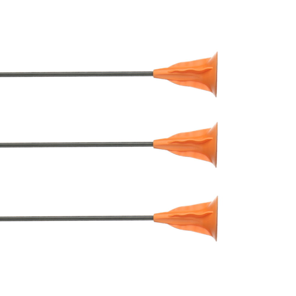 6x 23" Black Orange Kids Sucker Arrows Fiberglass Game Archery