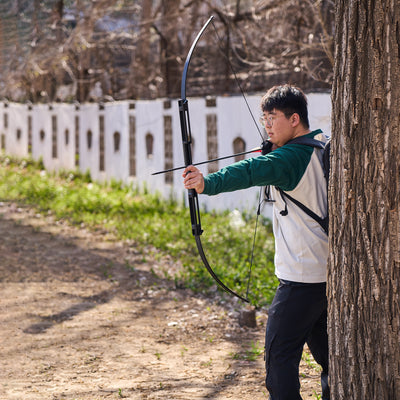 60" CFSB Compact Folding Survival Archery Bow Takedown Portable Outdoor Recreational Hiking Sport 40/60lbs Left/Right Hand