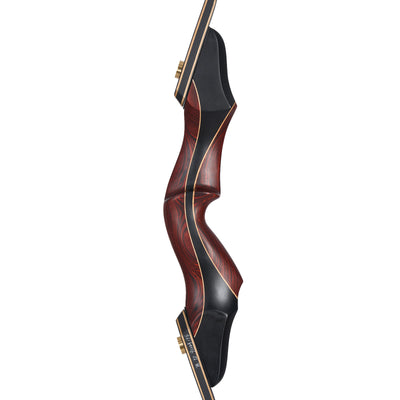 TopArchery 60" Laminated Red Riser Takedown Archery Recurve Bow 12x Arrows Set Armguard Finger Tab Stringer Wax Recreation Camping Hiking