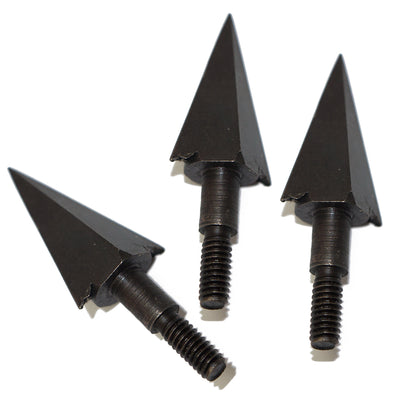 6x 115-grain Black Screw-in Tapered Broadheads