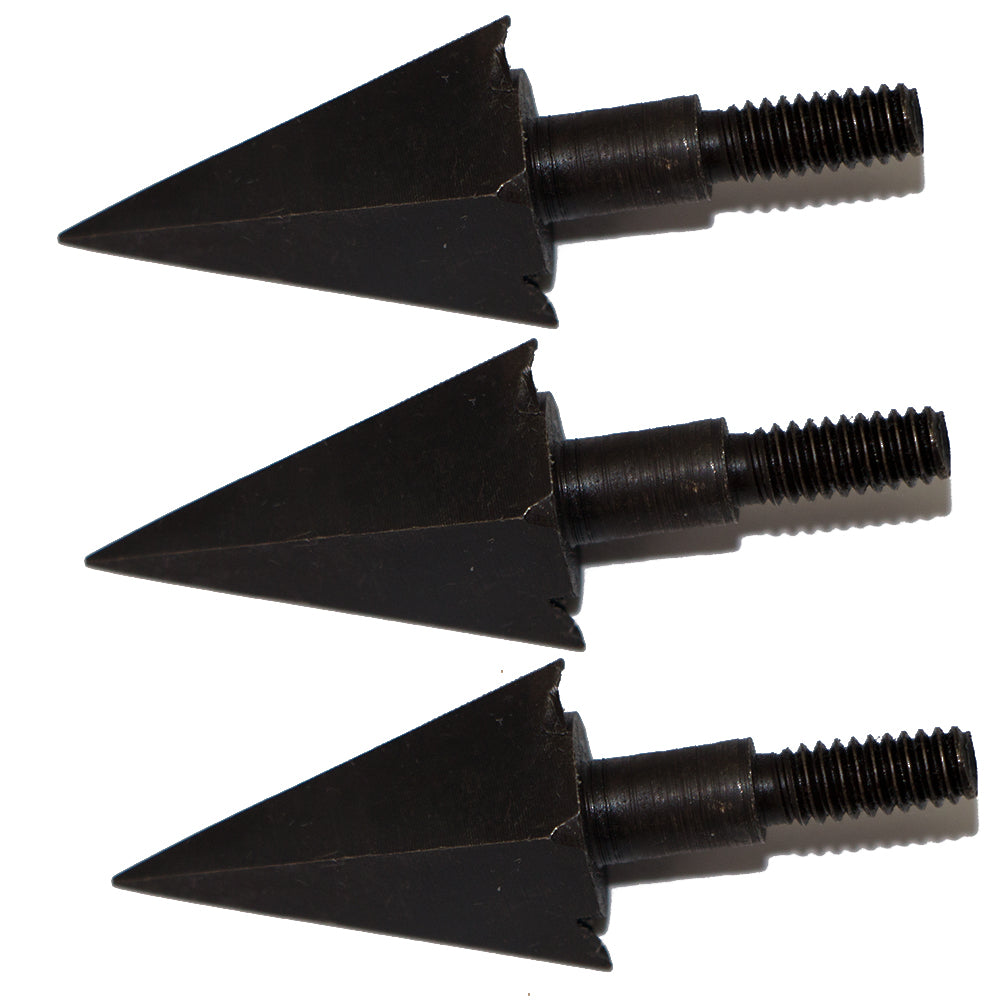 6x 115-grain Black Screw-in Tapered Broadheads