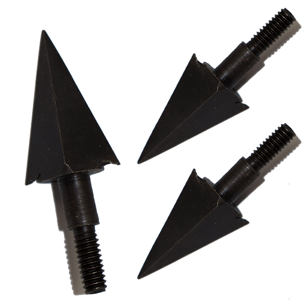 6x 115-grain Black Screw-in Tapered Broadheads