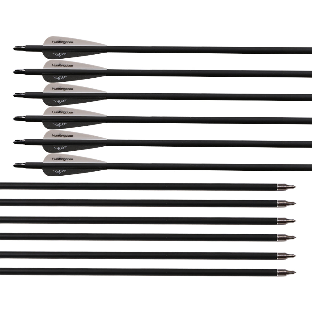 40/60lbs CFSB Compact Folding Survival Bow 6x Carbon Arrows 3-tube Quiver Archery Outdoor Hunting Hiking Left/Right Hand