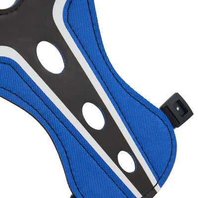 4-strap PU Leather Armguard Archery Protection Black/Red/Blue