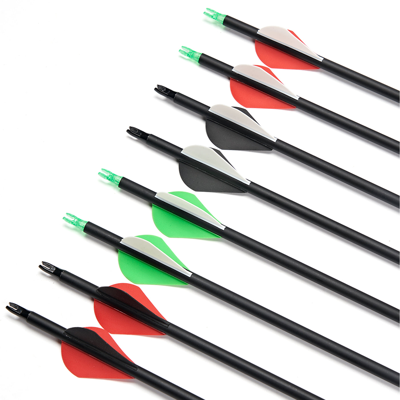 12x 28 inch Archery Carbon Arrows Spine 500-550 ID 6.2mm with Replaceable Arrowhead for Recurve Bow Compound Bow Target