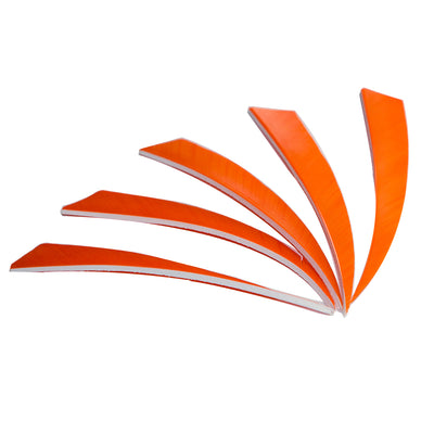 50x 5" Right-wing Shield Orange Feathers