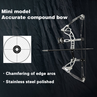 9.5 inch Mini Compound Bow Arrows Set Archery Right Hand Bow Entertainment Fun