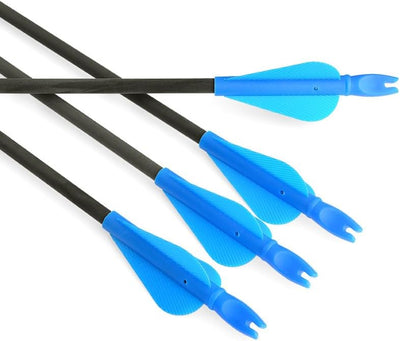 12x Plastic Nock Feather Set Fit OD 8mm 5/16" Archery Arrow Shafts Replacement Target Shooting