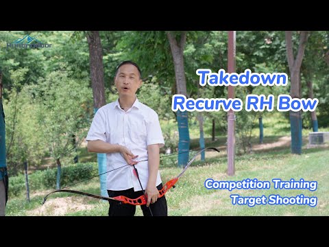 66" 20-40lbs Archery Takedown Recurve RH Bow Competition Training Target Shooting