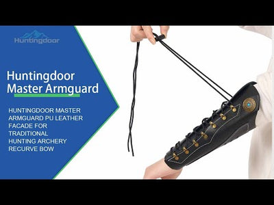 Huntingdoor Master Armguard PU Leather Facade For Traditional Hunting Archery Recurve Bow