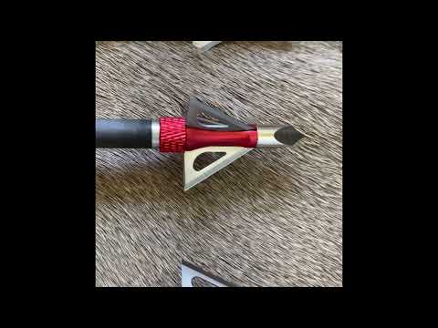 12x 100-grain Red/Silver Screw-in Broadheads with Alloy Box