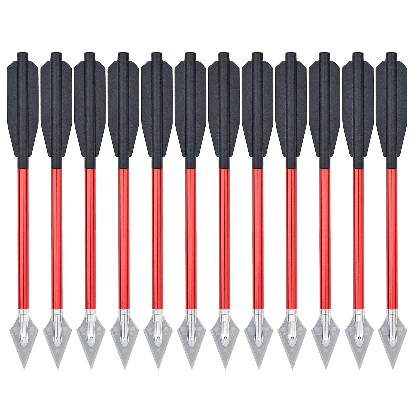  Aluminium Crossbow Bolts Arrows 6.5 Steel Broadhead Tips  Hunting Arrows for 50-80lbs Mini Crossbow Archery Pistol - Fishing Hunting  Target Practice (Pack of 3) : Sports & Outdoors