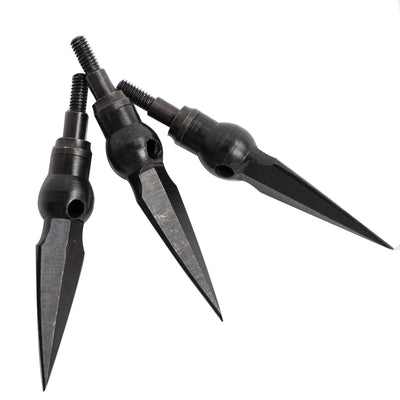 6x 235-grain Carbon Steel Whistle Tapered Arrowheads