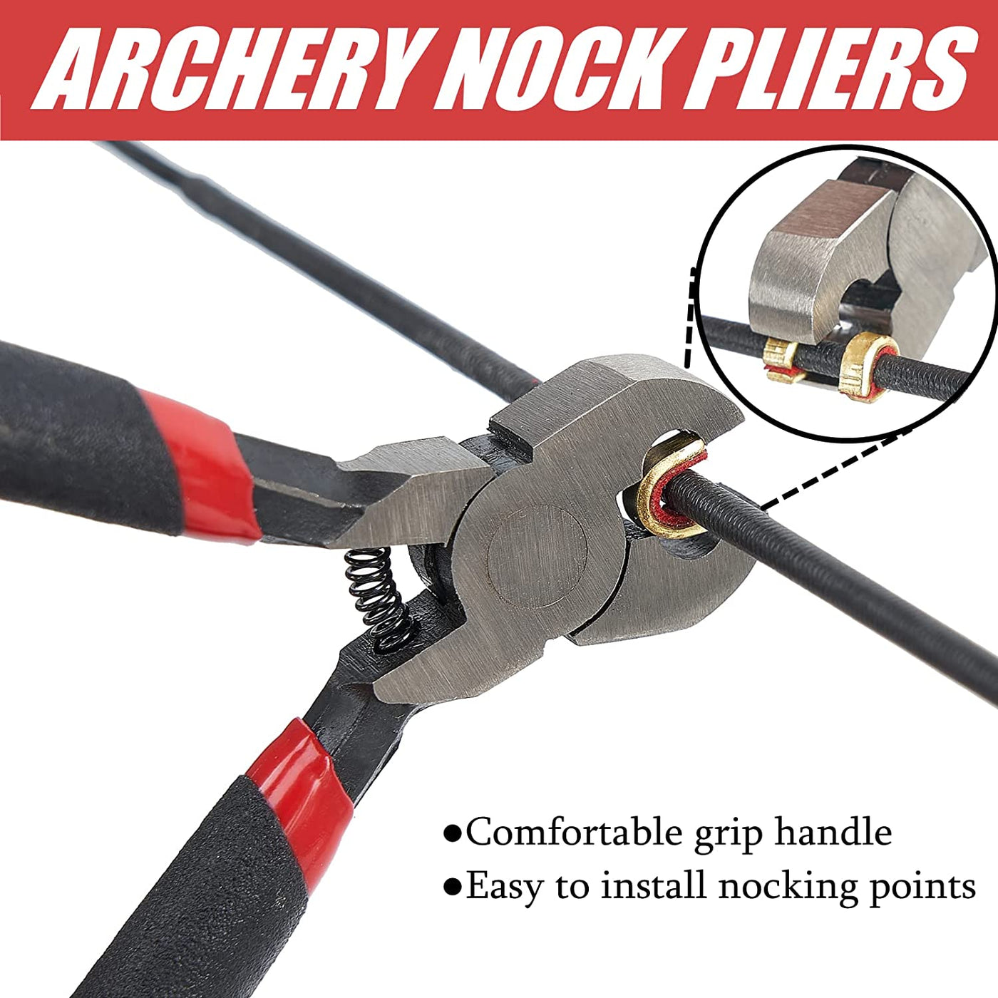 Bowstring Nocks Buckle Clips Nocking Point Plier With Comfort Anti-slip  Grip - Bow & Arrow - AliExpress